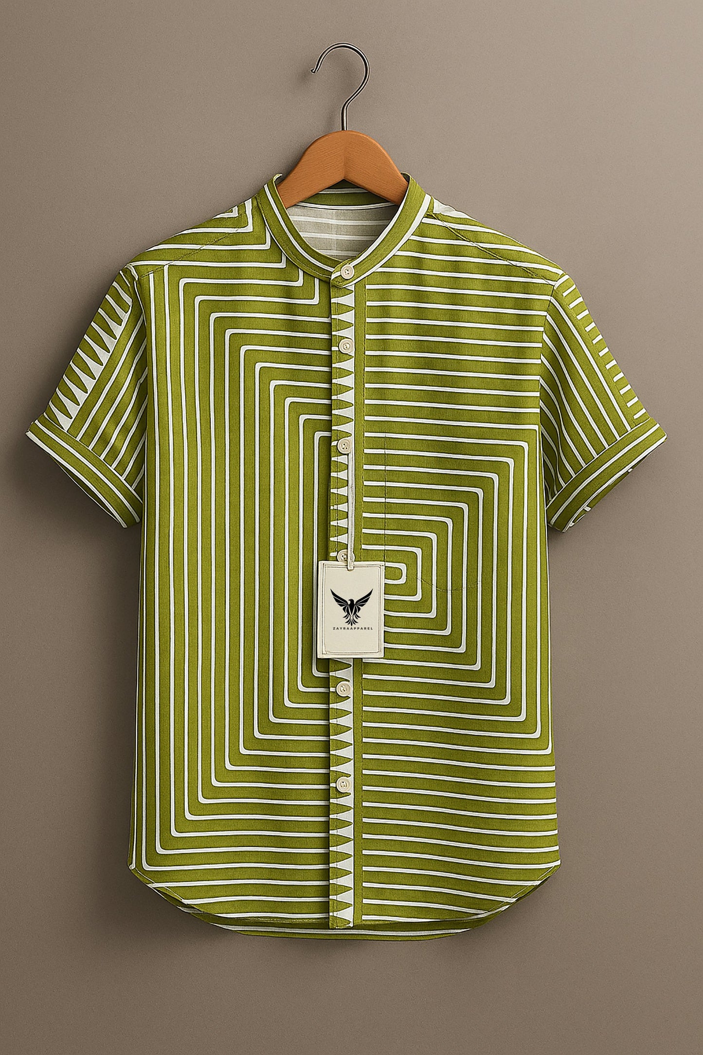 Abstract Digital Art Painting Vintage Print Casual 100% Cotton Shirt